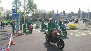 Glasgow Easter egg run 2019- entering hospital car park.