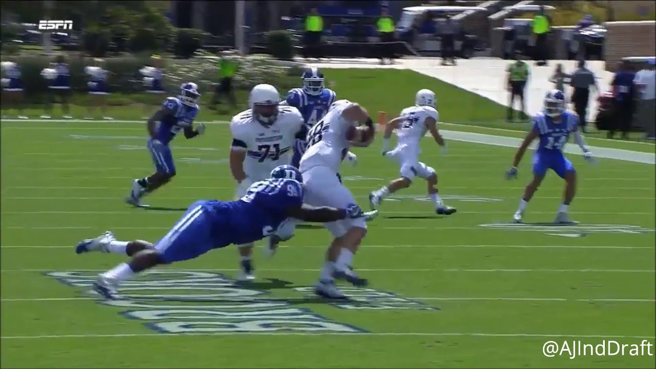 Mike Ramsay (Duke DT) vs Northwestern - 2017 - YouTube