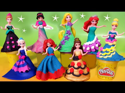 PLAY DOH Sparkle dresses 8 Disney 