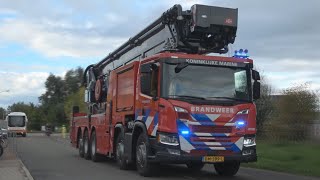 2x Prio 1 Hoogwerker 28-6451 Marinebrandweer vanaf de Nationale Hulpverlenersdag Hoorn 2022