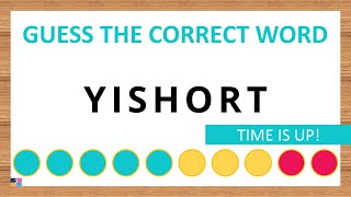 Guess the Correct Word! Unscramble in Record Time! 7 Letters | Agent Quiz screenshot 1