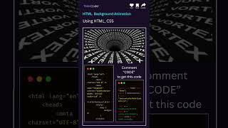 Mesmerizing Background Animation Using HTML, CSS & JavaScript #uianimation #uidesignlearning