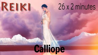 Healing Reiki Music with 26 x 2 minute tingsha bell timer  Calliope