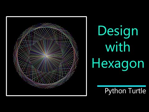 Design with Hexagon in Python Turtle