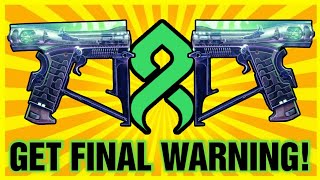 How to get Final Warning exotic sidearm!