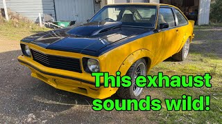 Best sounding V8 exhaust EVER?! V8 Torana hatch