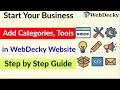 How to Add Categories and Web Tools in WebDecky (Step-by-Step)