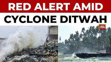Cyclone Ditwah Updates: Red Alert in Tamil Nadu, Puducherry; 50 Flights Cancelled in Chennai