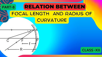 Derivation of Relation between focal length (f)  and Radius of curvature (R) | Class 12 Ray optics