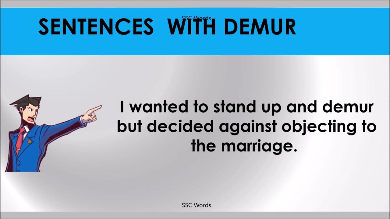 demur-improve-english-meaning-and-5-sentences-gre-cat-gmat-word