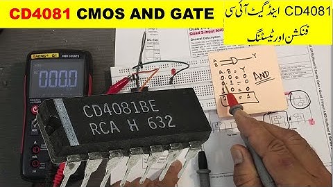 {492} CD4081 Two Input AND Gate. Datasheet Explained and Testing