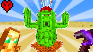 I Built a Plants vs Zombies Cactus in Minecraft Hardcore