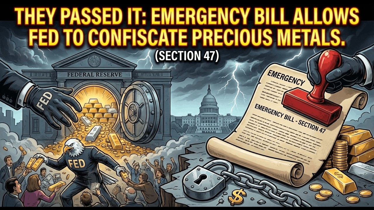 THEY PASSED IT: Emergency Bill Allows Fed to Confiscate Precious Metals. (Section 47)