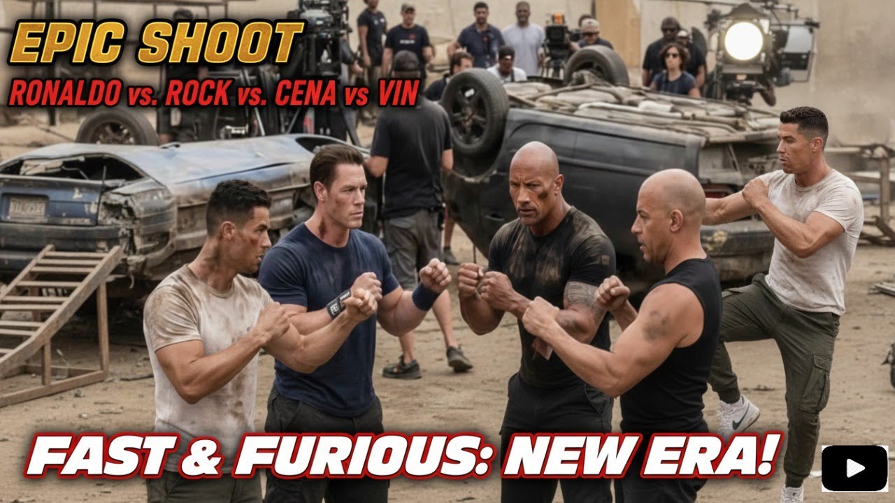 💥 Epic Shoot ⚡ Ronaldo Vs The Rock Vs John Cena Vs Vin Diesel 🎬 Fast & Furious: New Era 🔥 Must-See