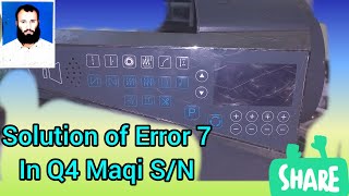 How to Solve Error 7 in Q4 Maqi Single Needle Machine | How to Fix Error 7 in Q4 Maqi