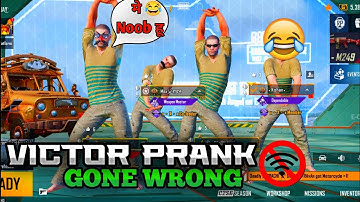 Victor Prank Gone Wrong Bgmi 😂 | NOOB Prank In Bgmi Tdm | Prank Bgmi Tdm #Jonathan #prank #bgmiprank