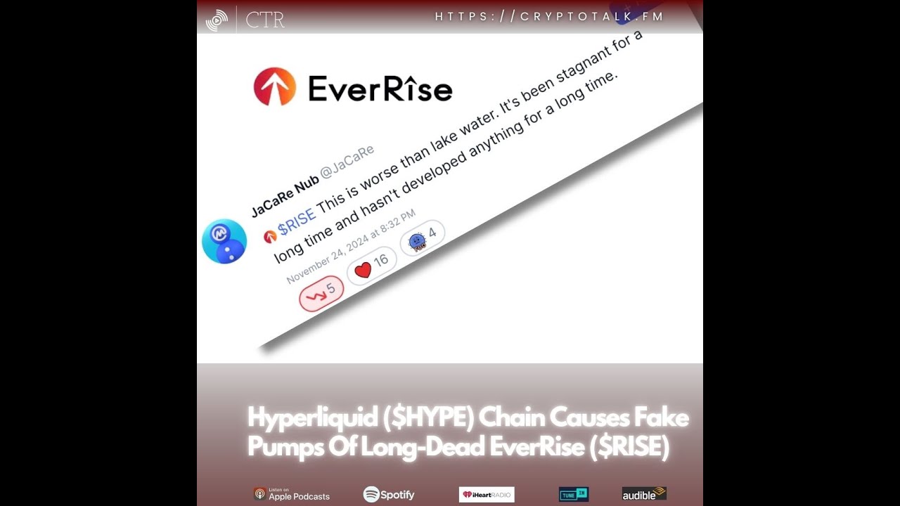 Hyperliquid ($HYPE) Chain Causes Fake Pumps Of Long-Dead EverRise ($RISE)