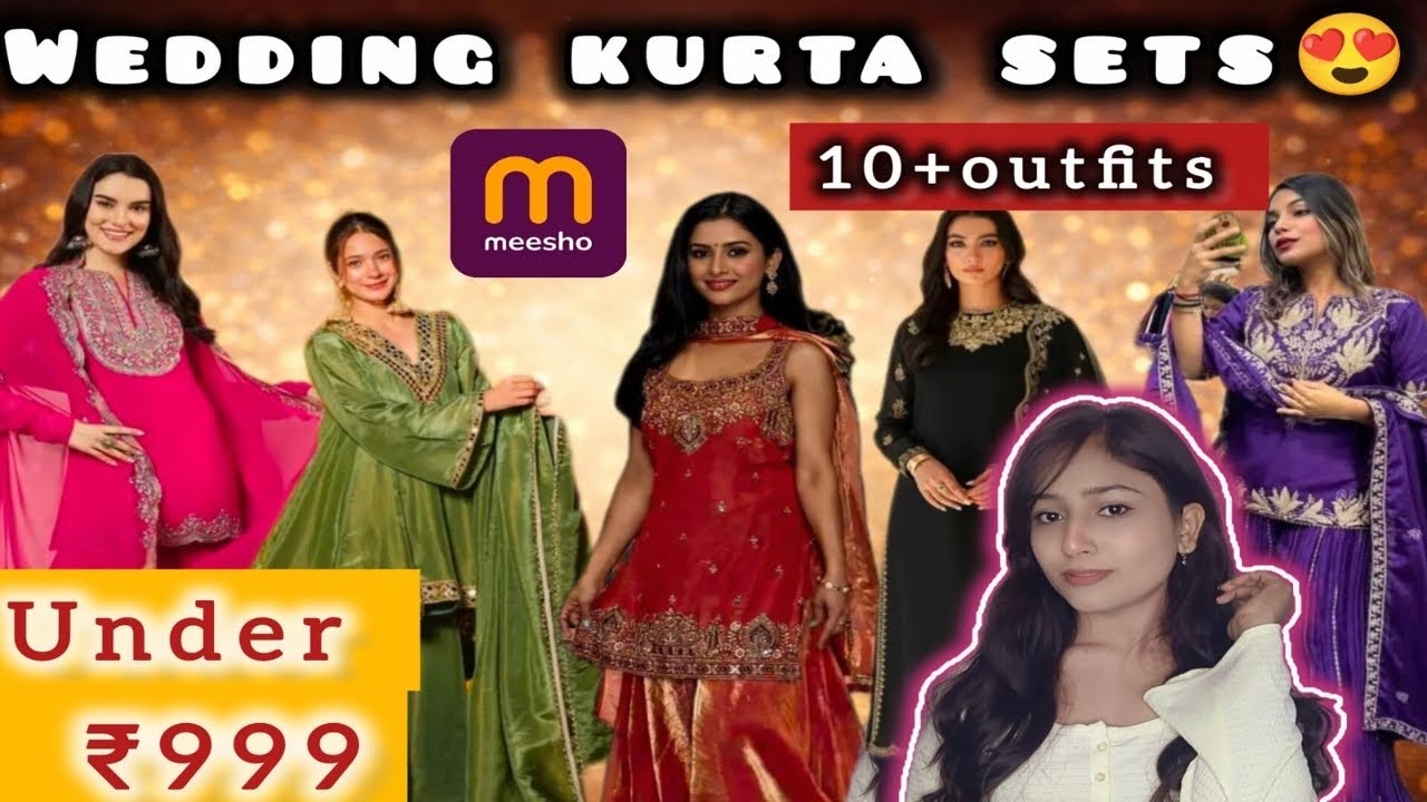 HUGE Meesho Kurta Set Haul 😍 | 10+ Wedding & Festive Outfits Under Budget