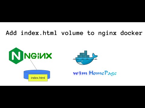 Add index.html volume to nginx docker