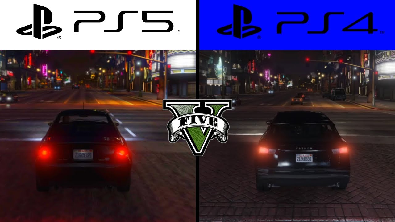 PS5 Vs PS4 En GTA 5 PRUEBA DE GRAFICOS GTA ONLINE PS5 Vs PS4 YouTube 
