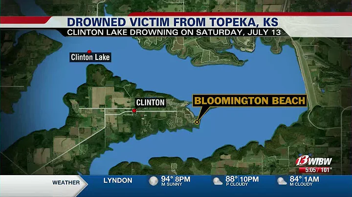 Topeka man identified as drowning victim Saturday evening at Clinton Lake’s Bloomington Beach