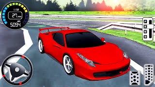 Driving School Car Simulator 3D  - New Car Ferrari 458 Speed Offroad Drive - Android GamePlay screenshot 4
