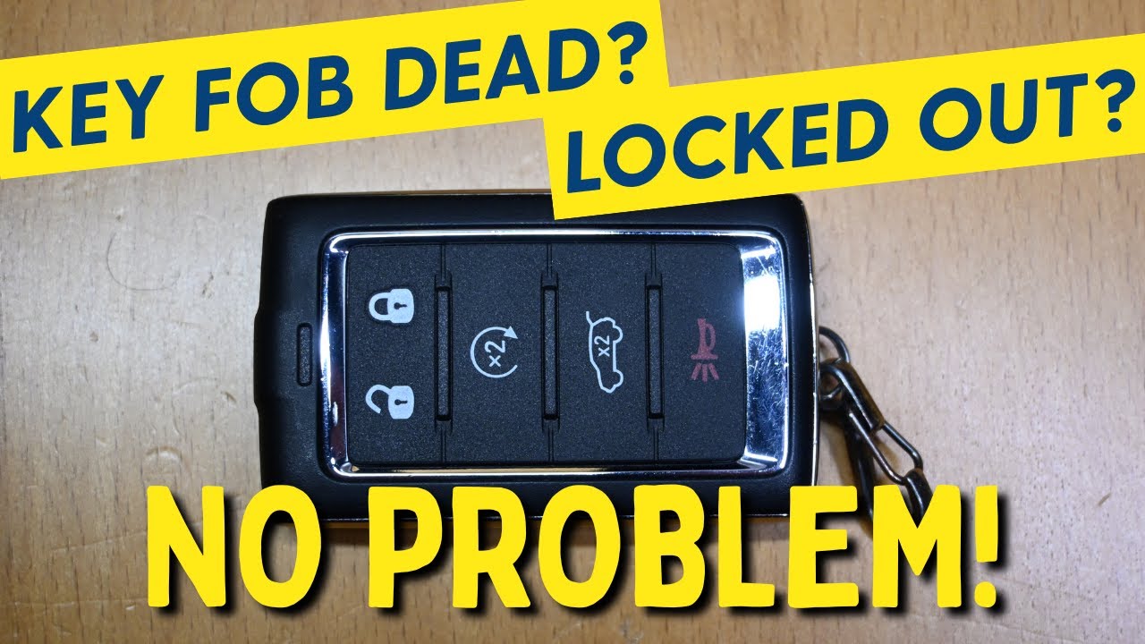 Starting your vehicle with a dead key fob and fob battery replacement