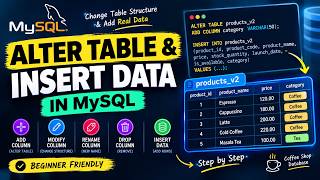 MySQL ALTER TABLE  & INSERT INTO