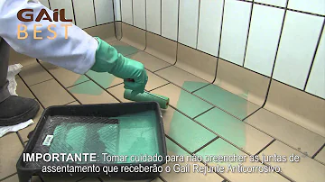 Como limpar o piso Gail?