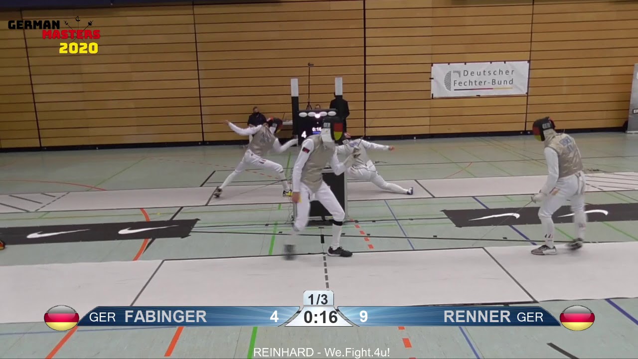 German Masters 2020 Men Foil Individual P9 10  1 FABINGER vs RENNER