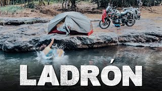 THIEF TRIES TO ROB ME WHILE I AM CAMPING IN A RIVER in EL SALVADOR | E201 Around the World by Bike