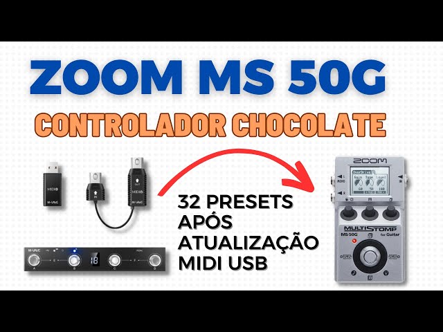 ZOOM MS50G - 32 Presets with Mvave Controller + Updated MIDI USB
