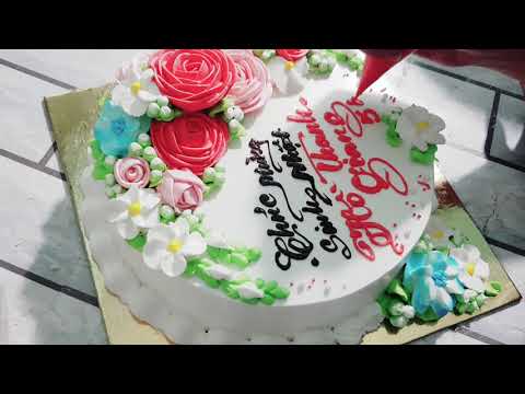 Video Dạy Viết Chữ Lên Bánh Sinh Nhật - Write words on cake... - youtube