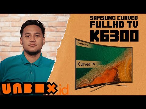 Unboxing Samsung Curved FullHD TV K6300 Indonesia - LEBAAARRR!