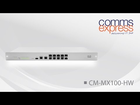 Cisco Meraki MX100-HW Cloud Managed Security Appliances