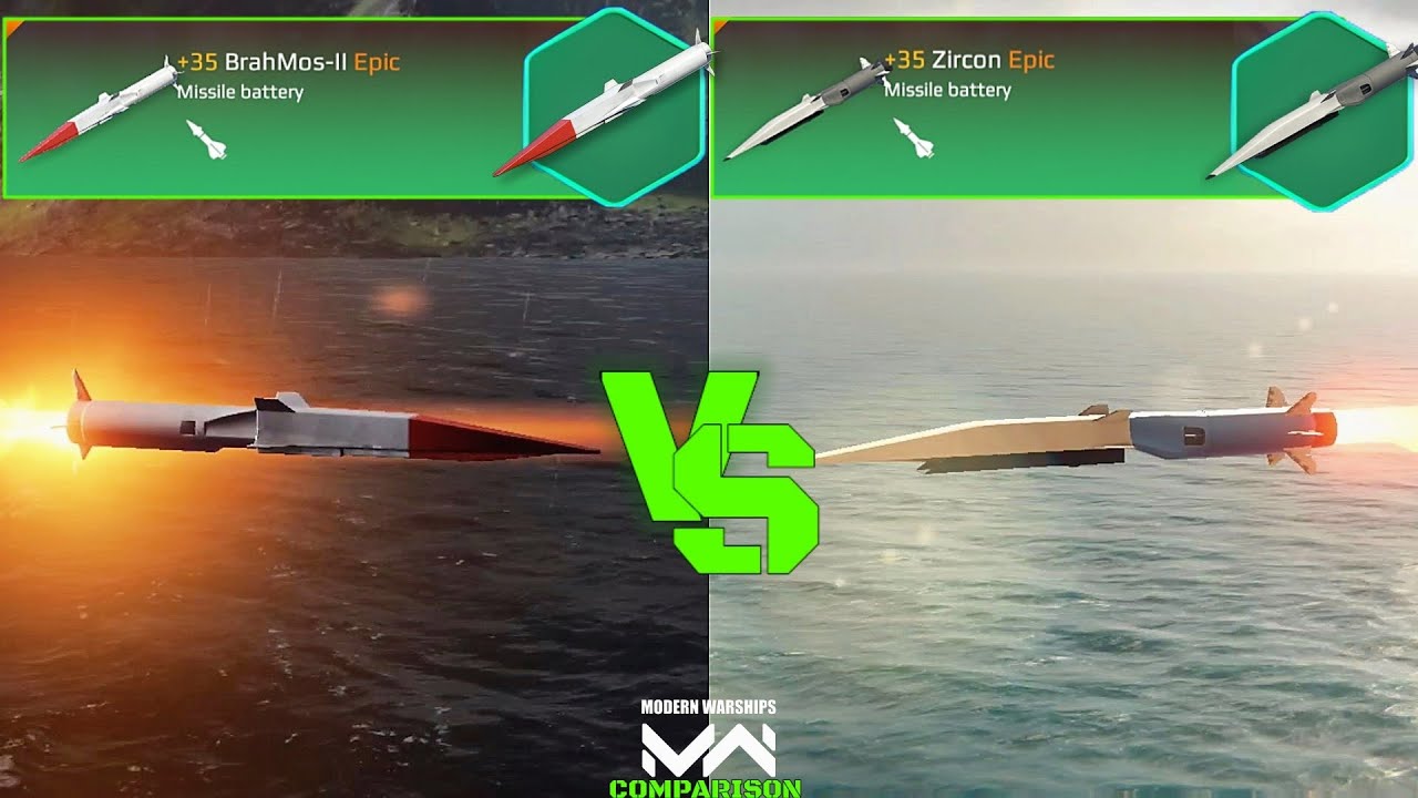 BrahMos-II VS Zircon | Missiles Comparison | Modern Warships
