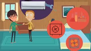 2D animation  Air conditioner service