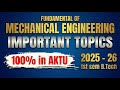 👉 Fundamentals of Mechanical Engineering Important Questions🔥 | AKTU | FME | Most Expected Questions