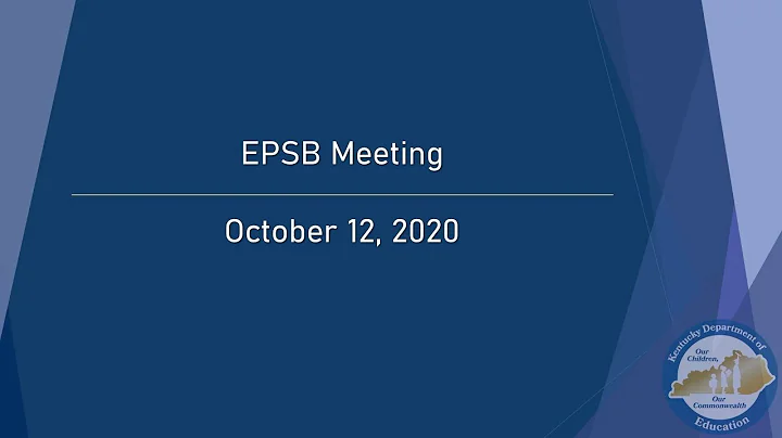EPSB Meeting - October 12, 2020