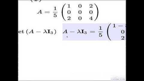 Lecture 19 -- Eigenvalues and eigenvectors, Examples