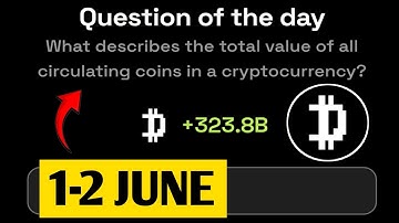 What describes the total value of all circulating coins in a cryptocurrency?
