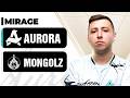 KAFA KAFAYA GEÇEN HARİTA! Aurora Vs. MongolZ (MIRAGE) ESL Pro League S23 Stage 2 | BO3