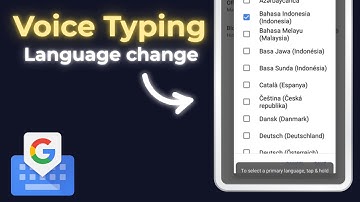 How To Voice Typing Google Keyboard Language Change