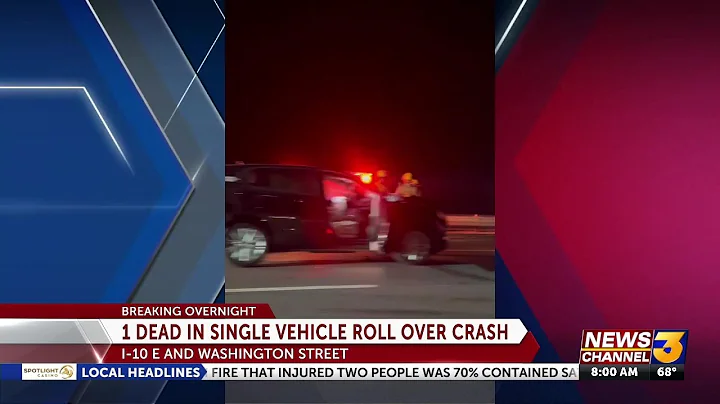 One person dead after rollover crash on I-10 and Washington Street