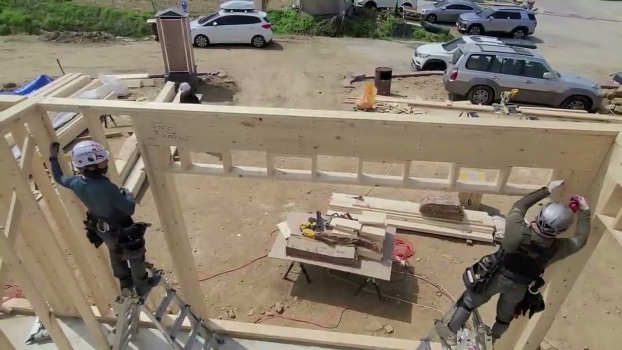 35평 목조주택 건축과정