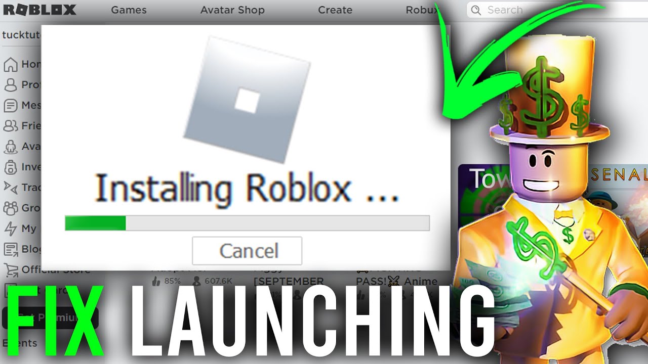 Roblox launcher's on a installing loop - Platform Usage Support