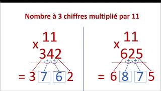 MULTIPLIER UN NOMBRE PAR 11