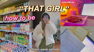 becoming 'THAT GIRL' during finals week *my 7am routine,daily study sessions, keeping sanity*