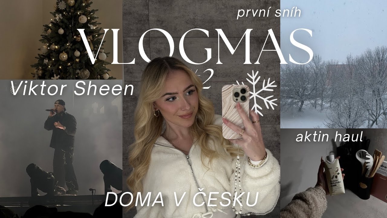 NOVÉ VLASY, po čtvrt roce DOMA, Viktor Sheen v O2 aréně, novinky z aktinu! // VLOGMAS 2🎄