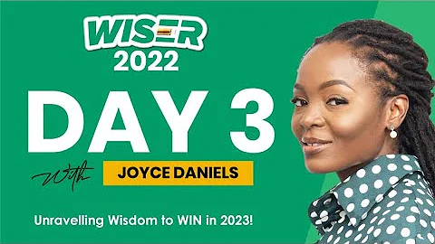 Day 3 WISER 2022 with Joyce Daniels!